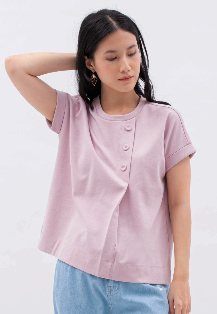 Top with Button Chest Details