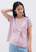 Top with Button Chest Details