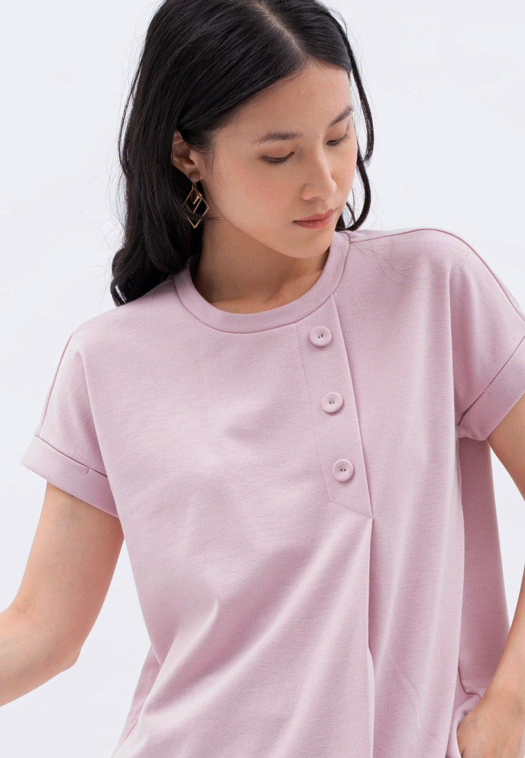 Top with Button Chest Details