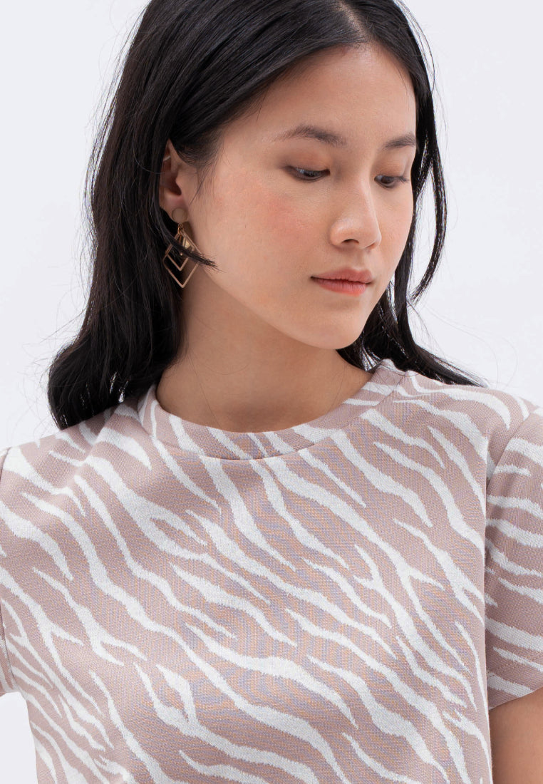 Printed Short Sleeve Top
