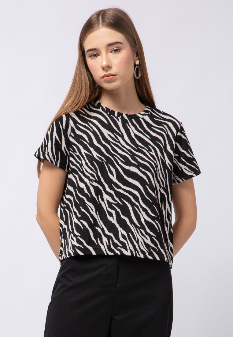 Short Sleeve Printed Top