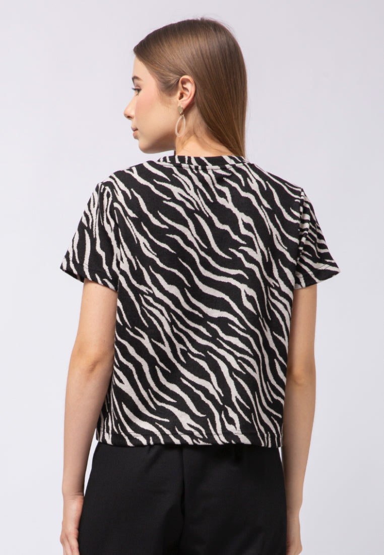 Short Sleeve Printed Top