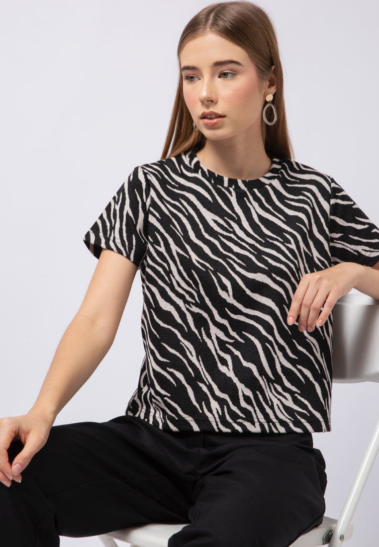 Short Sleeve Printed Top