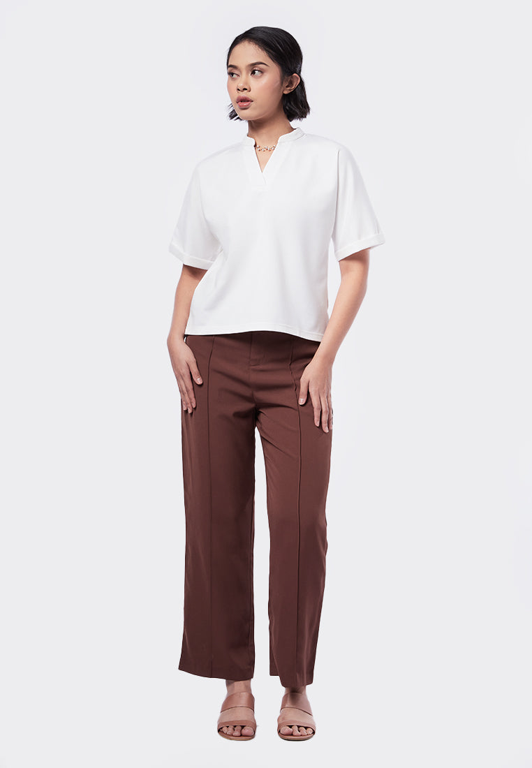 Short Sleeve V-Neck Top