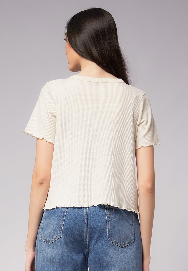 Button Up Short Sleeve Top