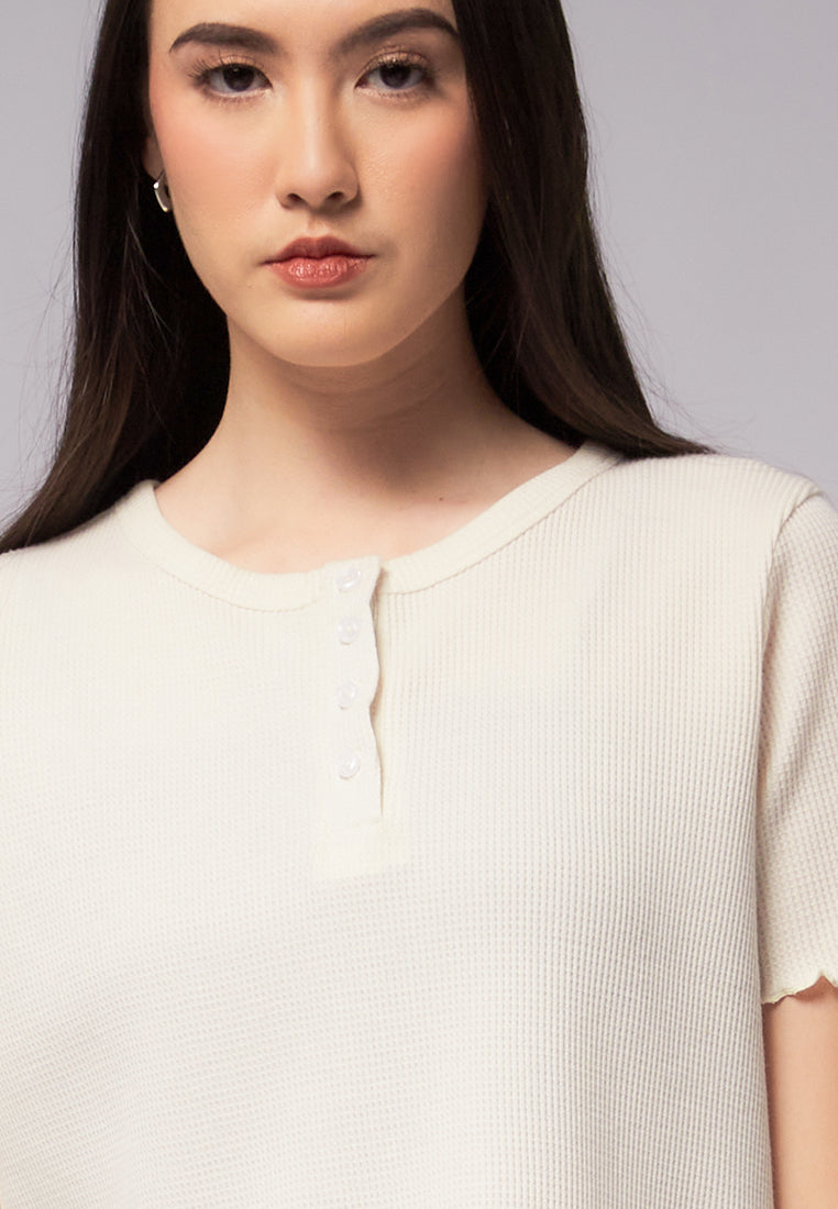 Button Up Short Sleeve Top