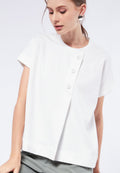 Round Neck Top with Button Details