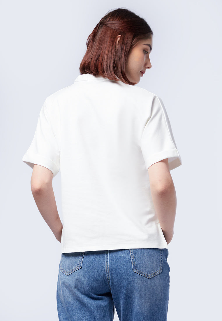 Short Sleeve V-Neck Top