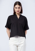 Short Sleeve V-Neck Top