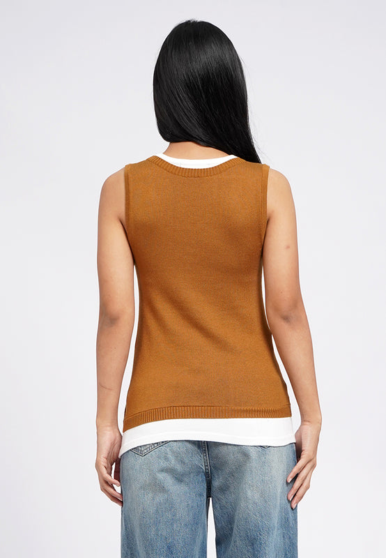Layered Scoop Neck Tank Top