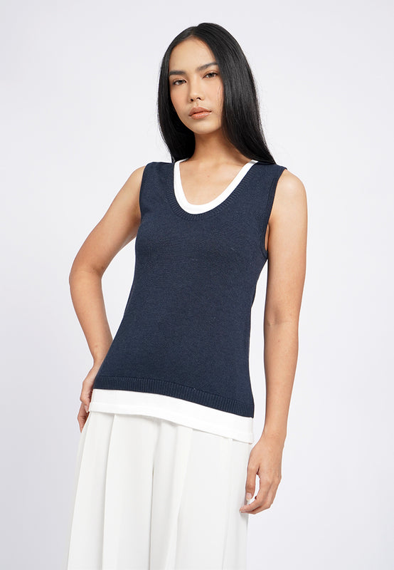 Layered Scoop Neck Tank Top