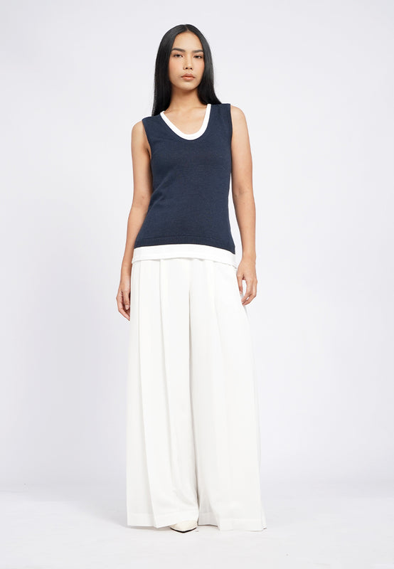 Layered Scoop Neck Tank Top