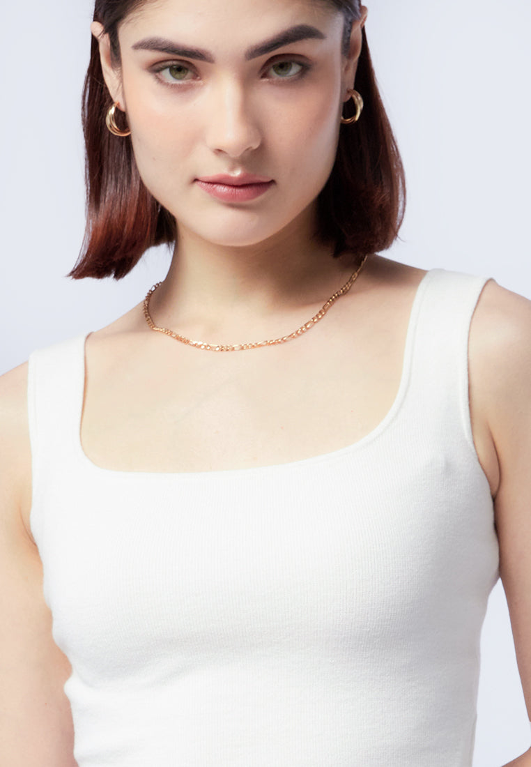 Soft Touch Knit Tanktop White