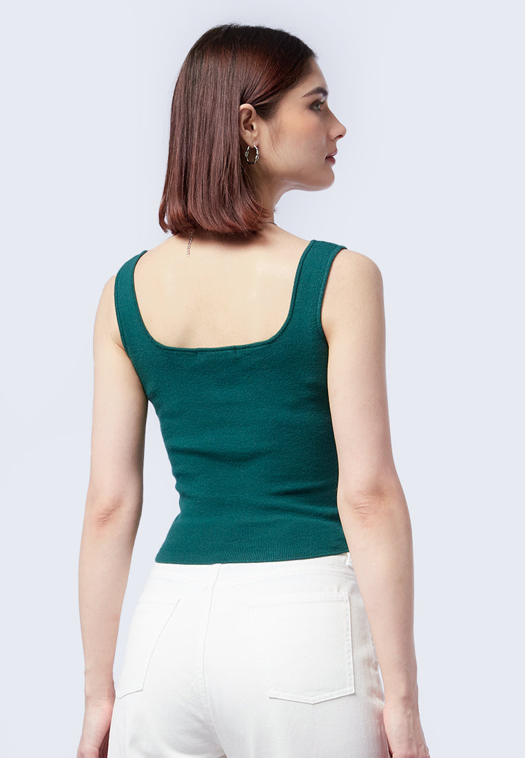 Soft Touch Knit Tanktop Emerald