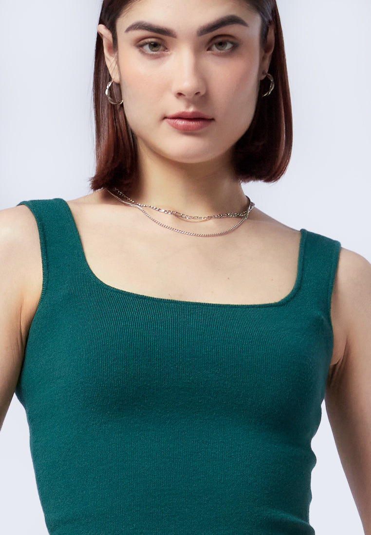Soft Touch Knit Tanktop Emerald