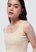 Square Neck Sleeveless Crop Top