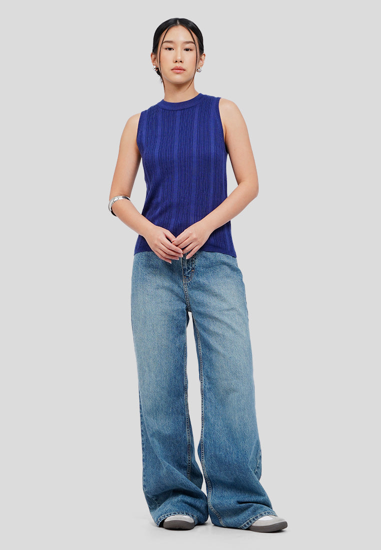 Textured Sleeveless Top
