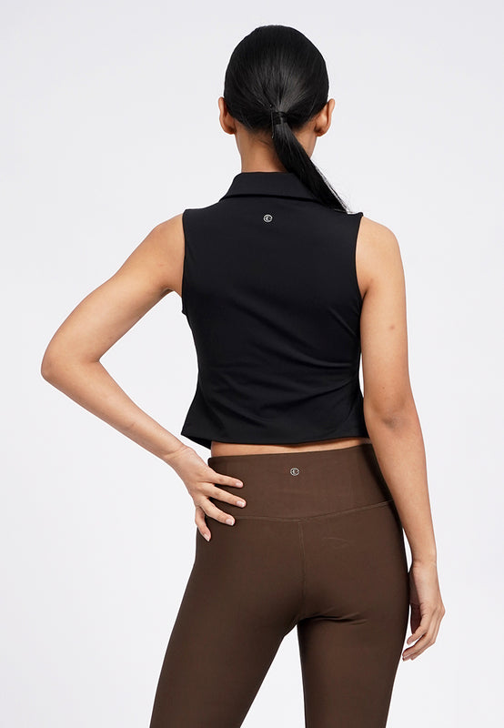 Sleeveless Collared Bra Top