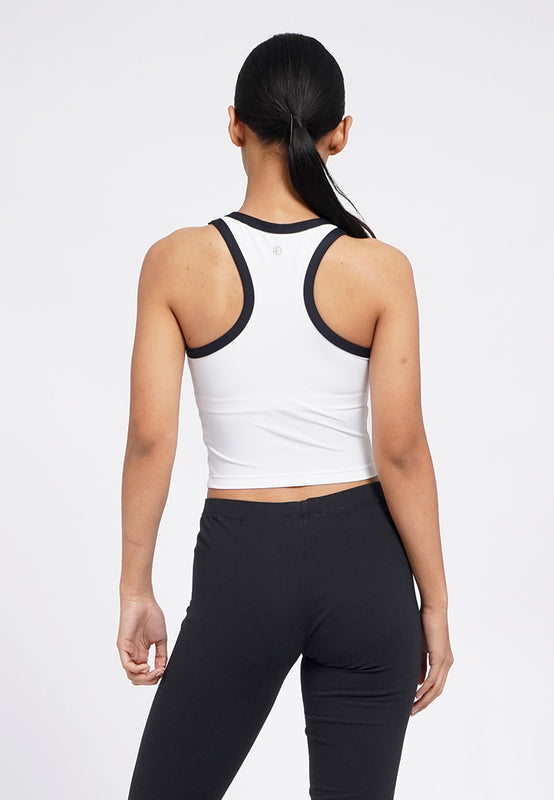 Contrast Details Tank Bra