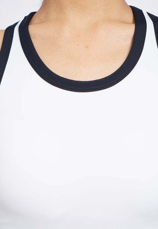Contrast Details Tank Bra