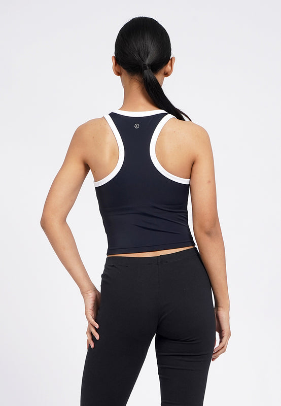 Contrast Details Tank Bra