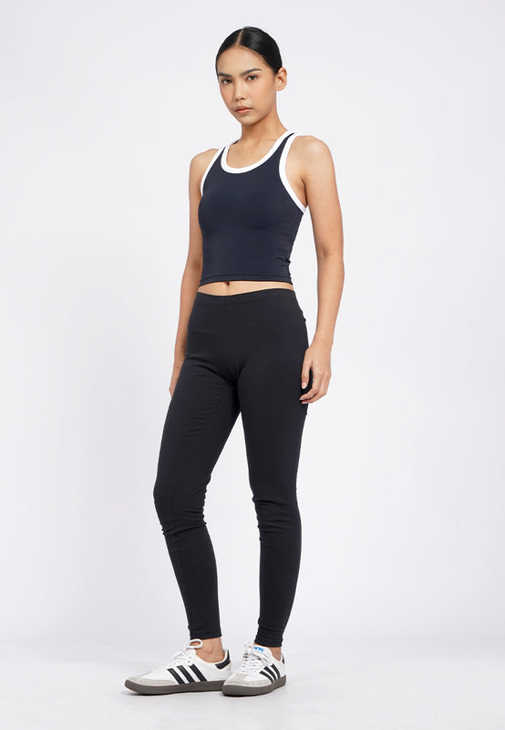 Contrast Details Tank Bra