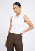 Sleeveless Collared Bra Top
