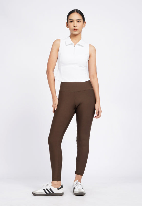 Sleeveless Collared Bra Top