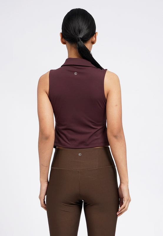 Sleeveless Collared Bra Top