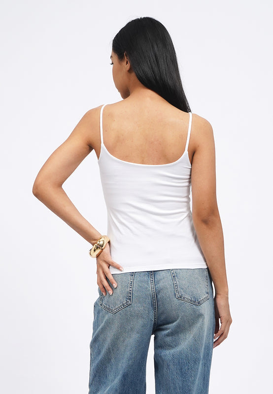 Fitted Spaghetti Strap Tank Top