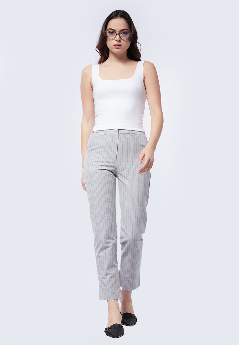 Basic Fitted Crop Tank Top