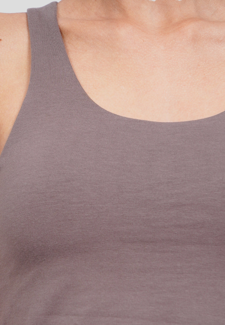 Fitted Tank Top with Bra Pads