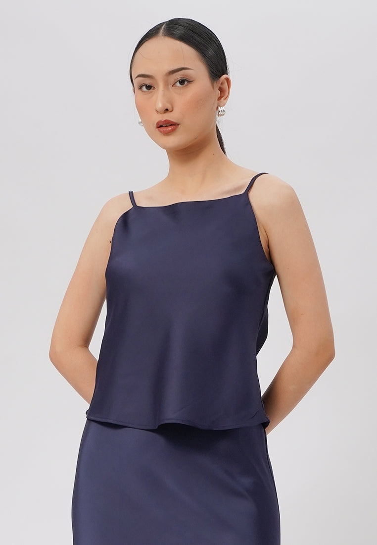 Cropped Silk Camisole