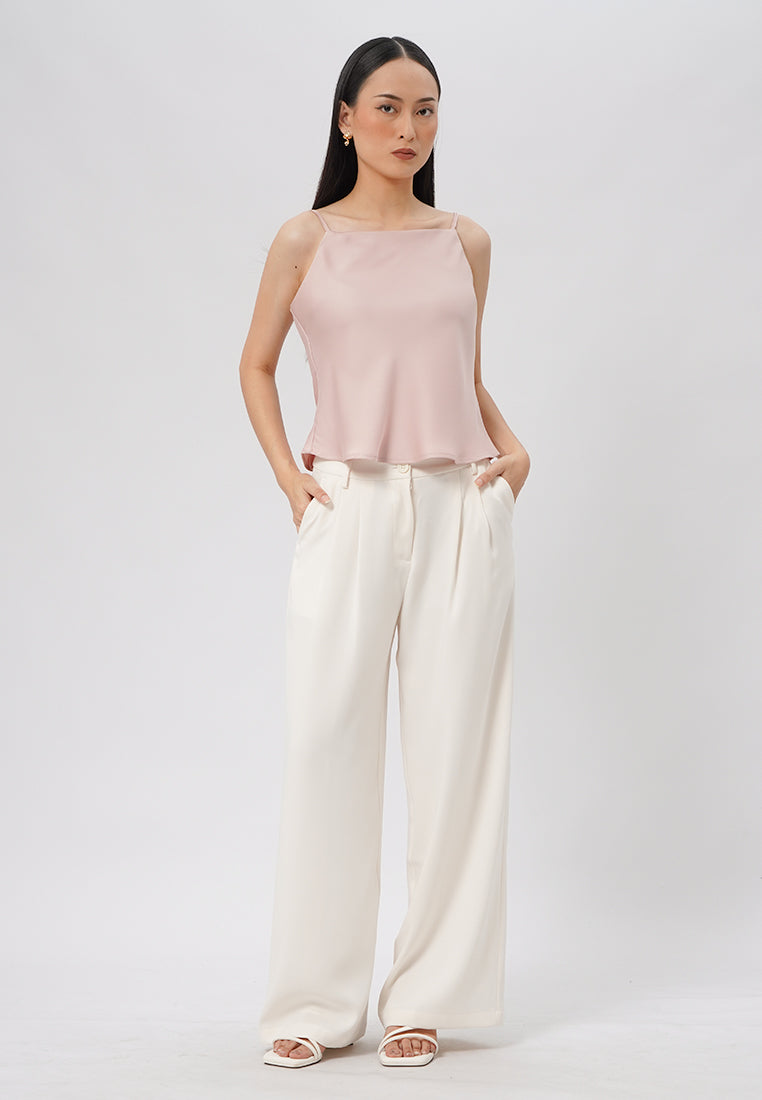 Cropped Silk Camisole