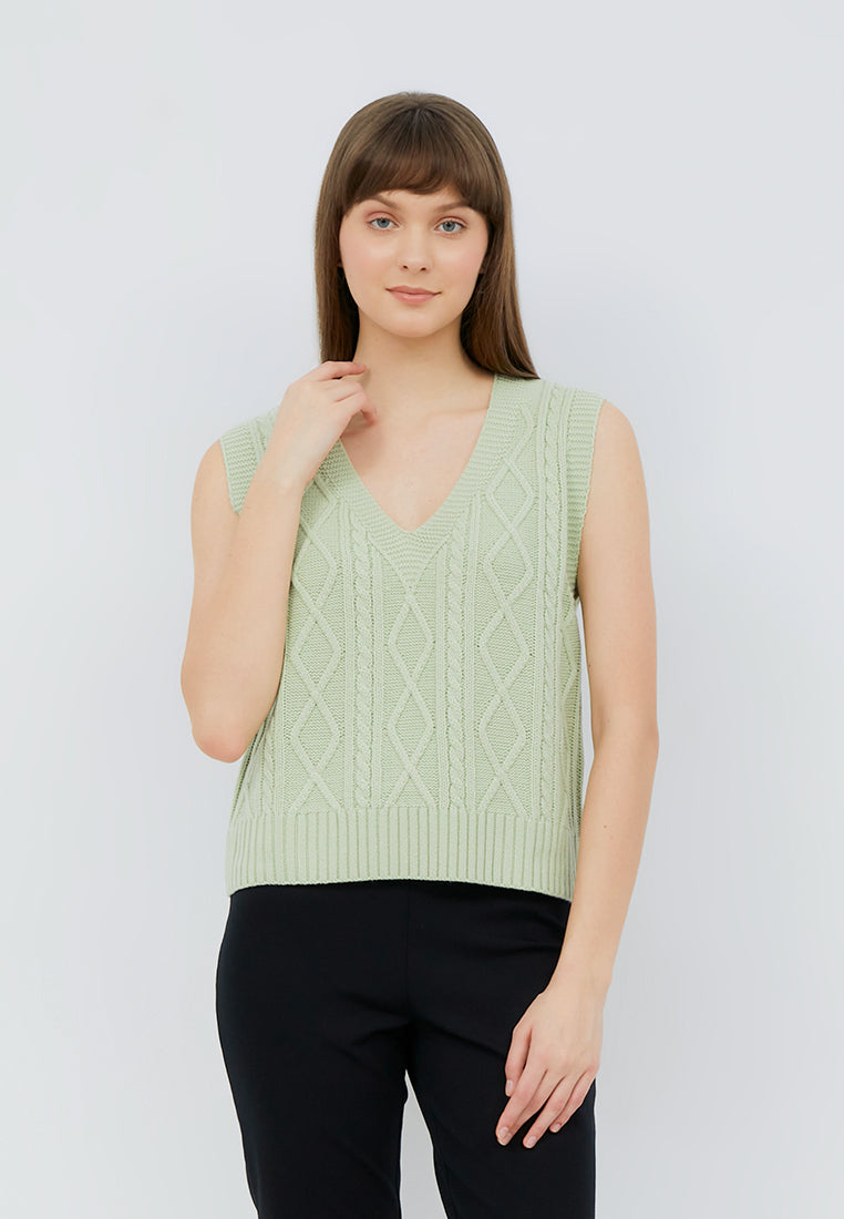 Cable Knit Vest