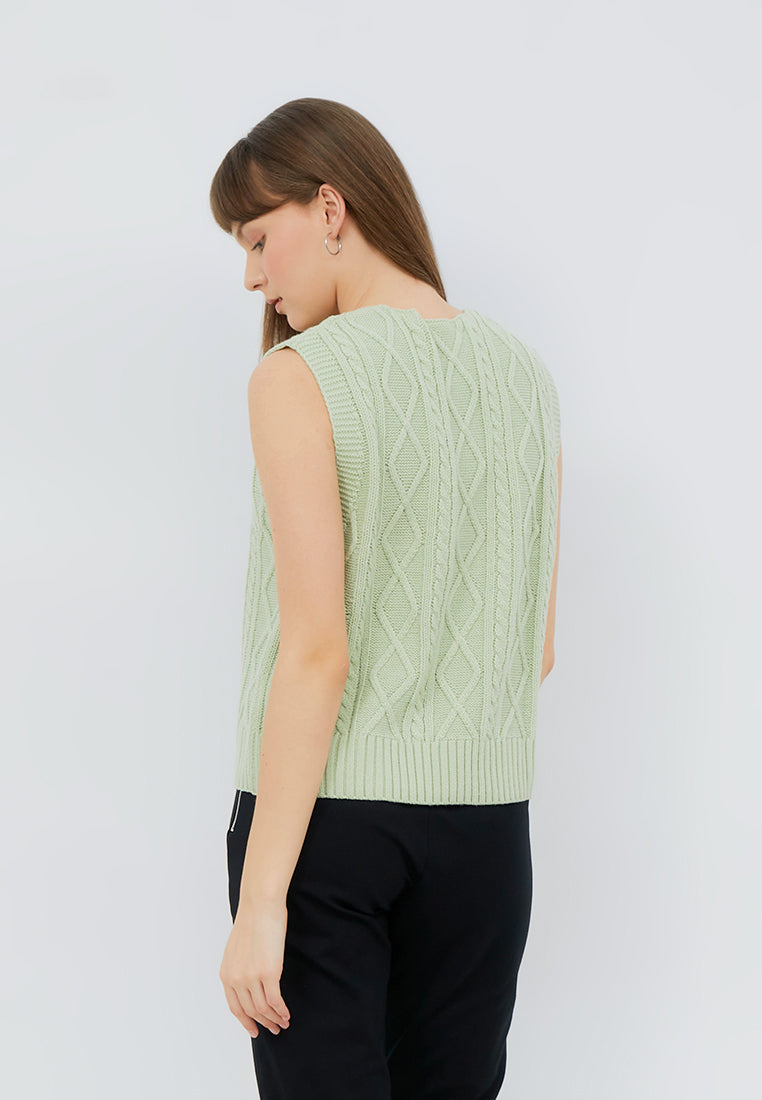 Cable Knit Vest