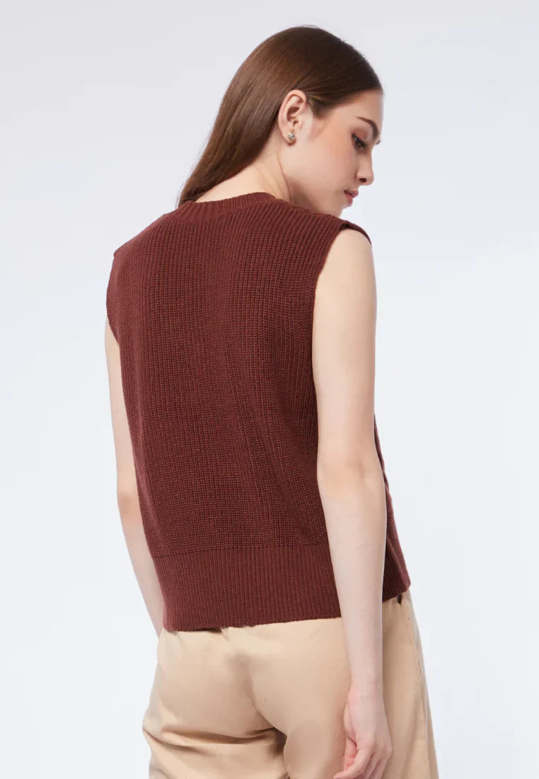 Textured Knit Vest