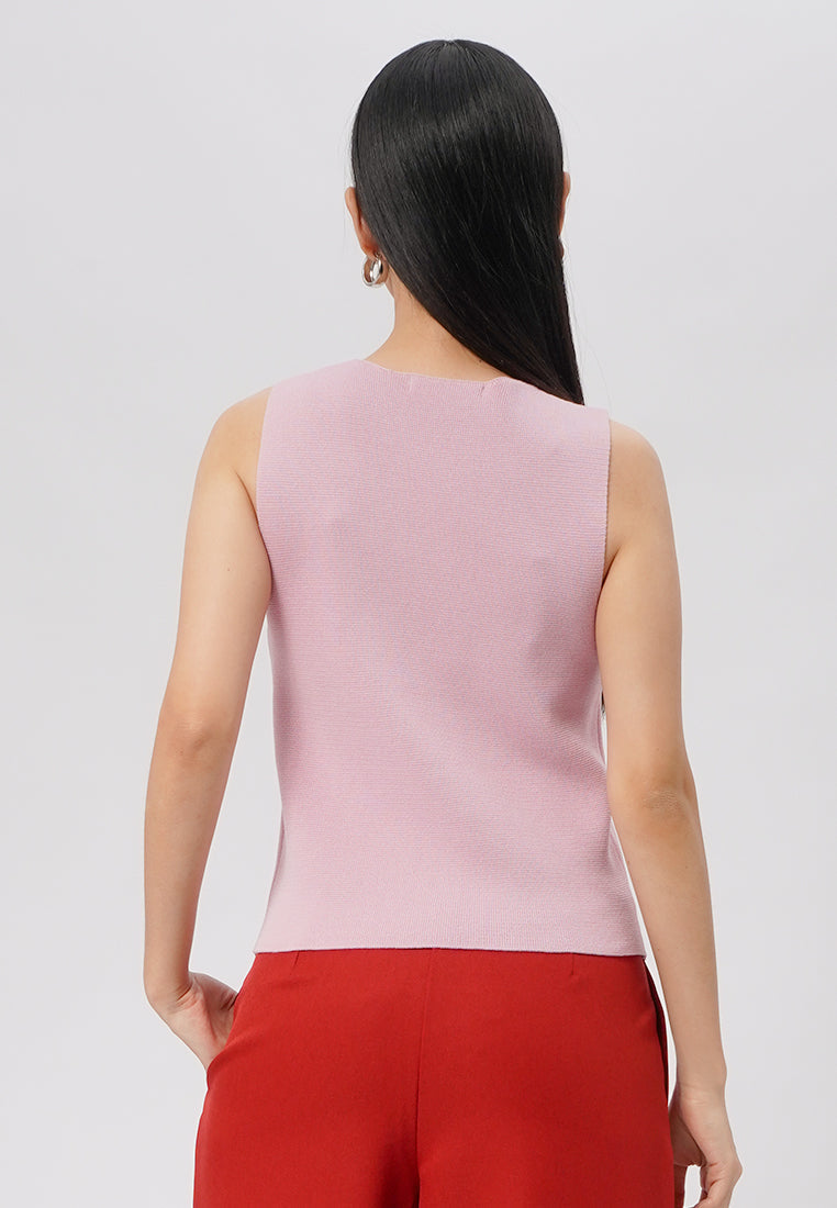 V-Neck Knit Vest