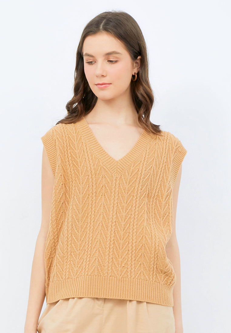 Regular Fit Knit Vest