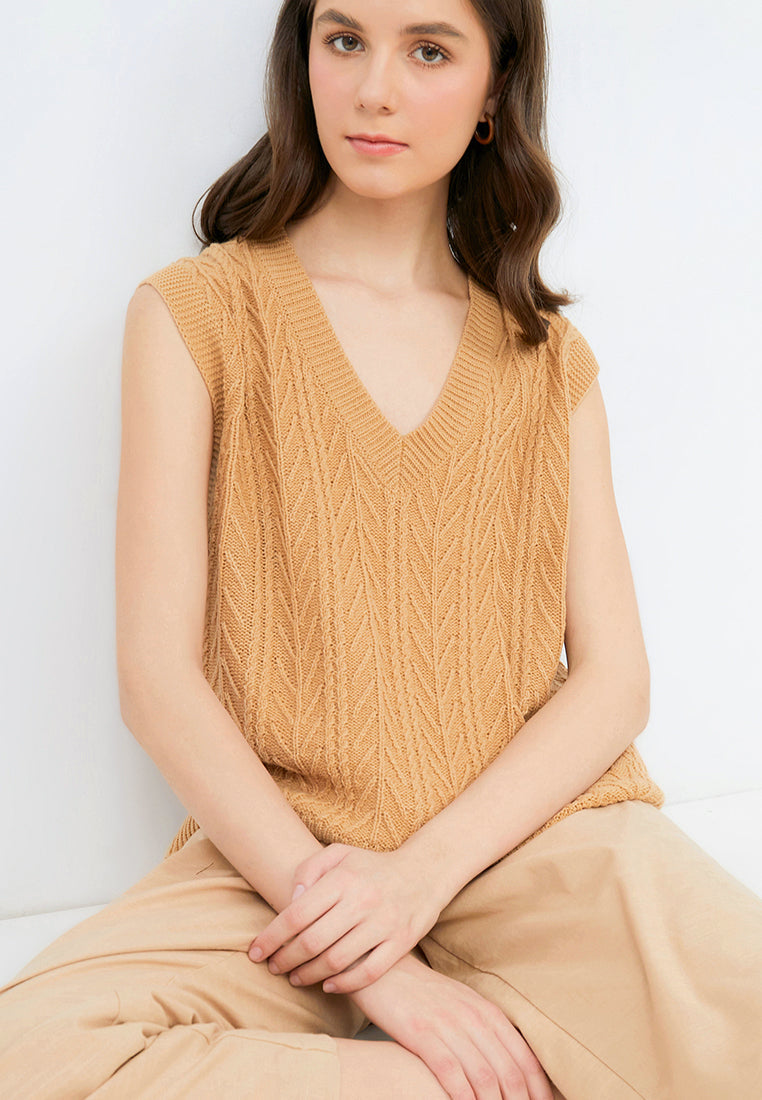 Regular Fit Knit Vest