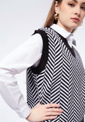 Regular Fit Herringbone Vest