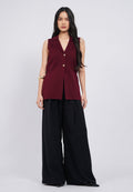 Vest with Gathered Waist Details