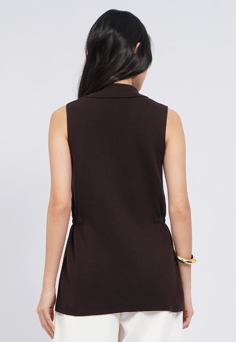 Vest with Gathered Waist Details