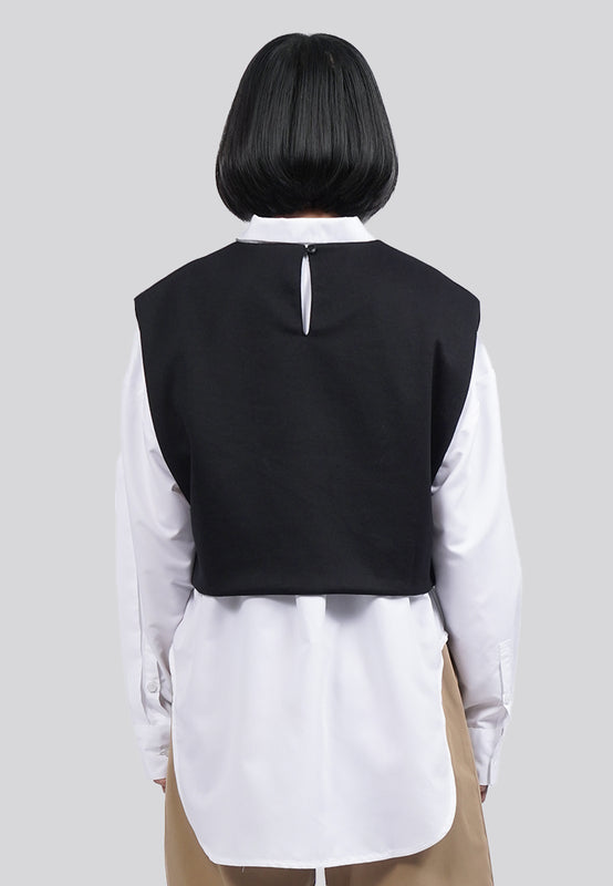 Round Neck Knitted Vest