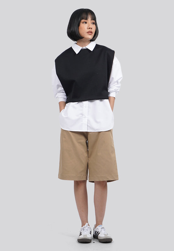 Round Neck Knitted Vest