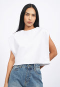 Boxy Knit Vest with Open Side Details