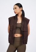 High Neck Active Vest with Pocket