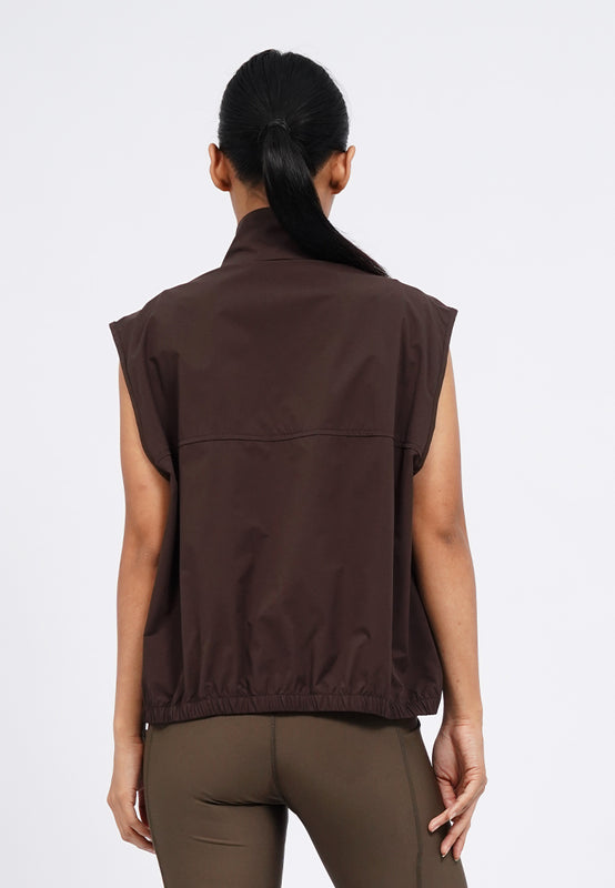 High Neck Active Vest with Pocket
