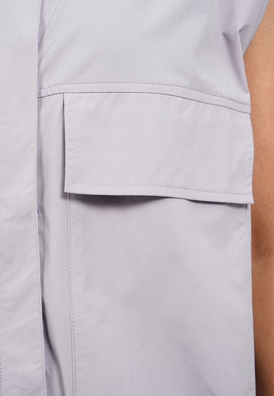 High Neck Active Vest with Pocket