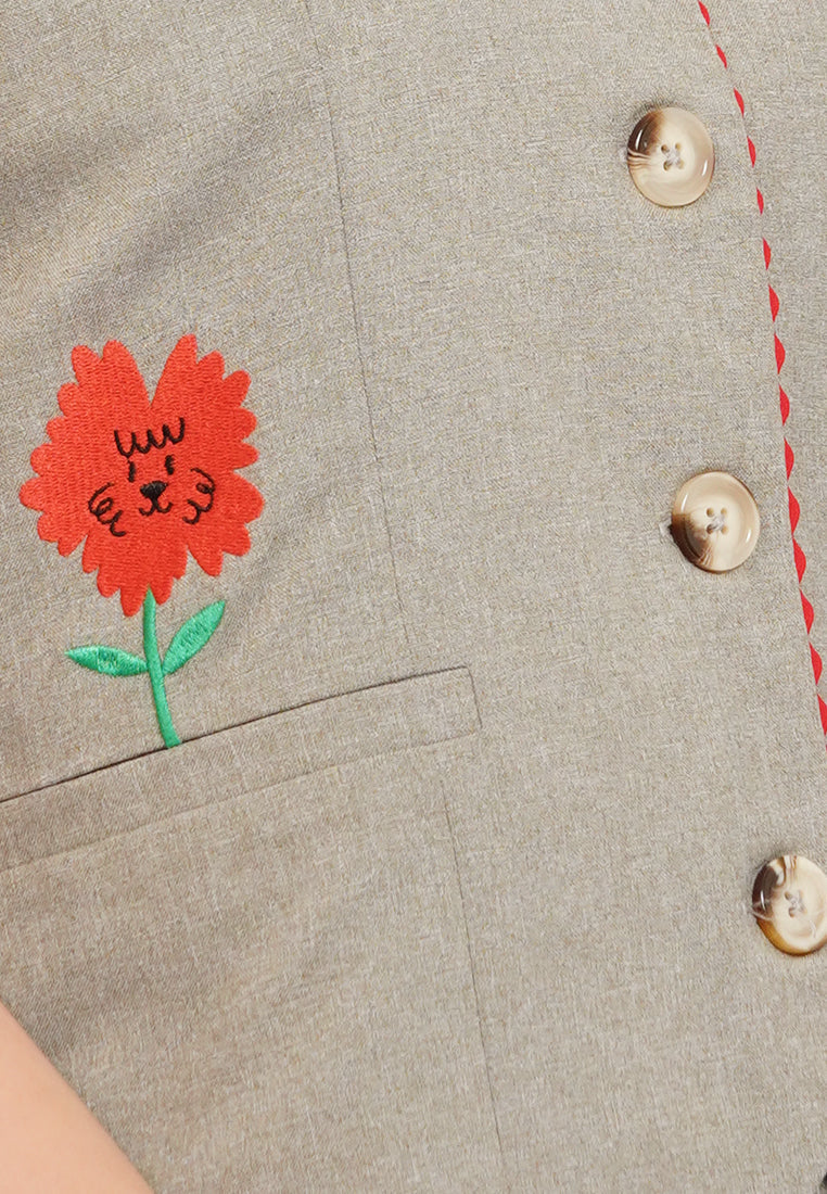 Executive X Sanchia Embroidered Vest